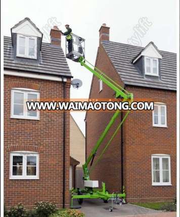 Telescopic or articulating or hybird hydraulic boom lift with bucket