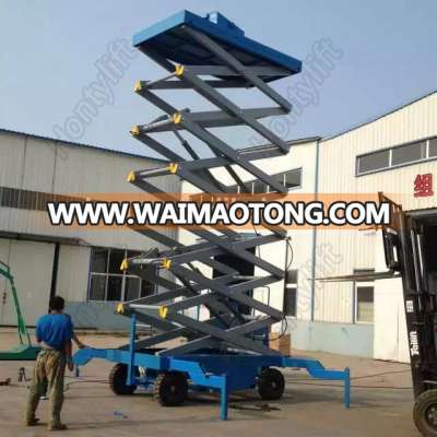 Hydraulic scaffolding With Four Wheels FOR high sky working scissor lift